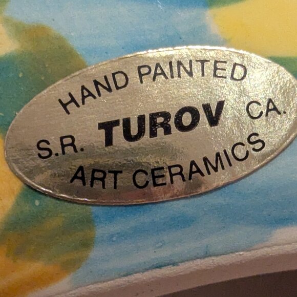 Turov hand painted ceramic Cat - Picture 3 of 4